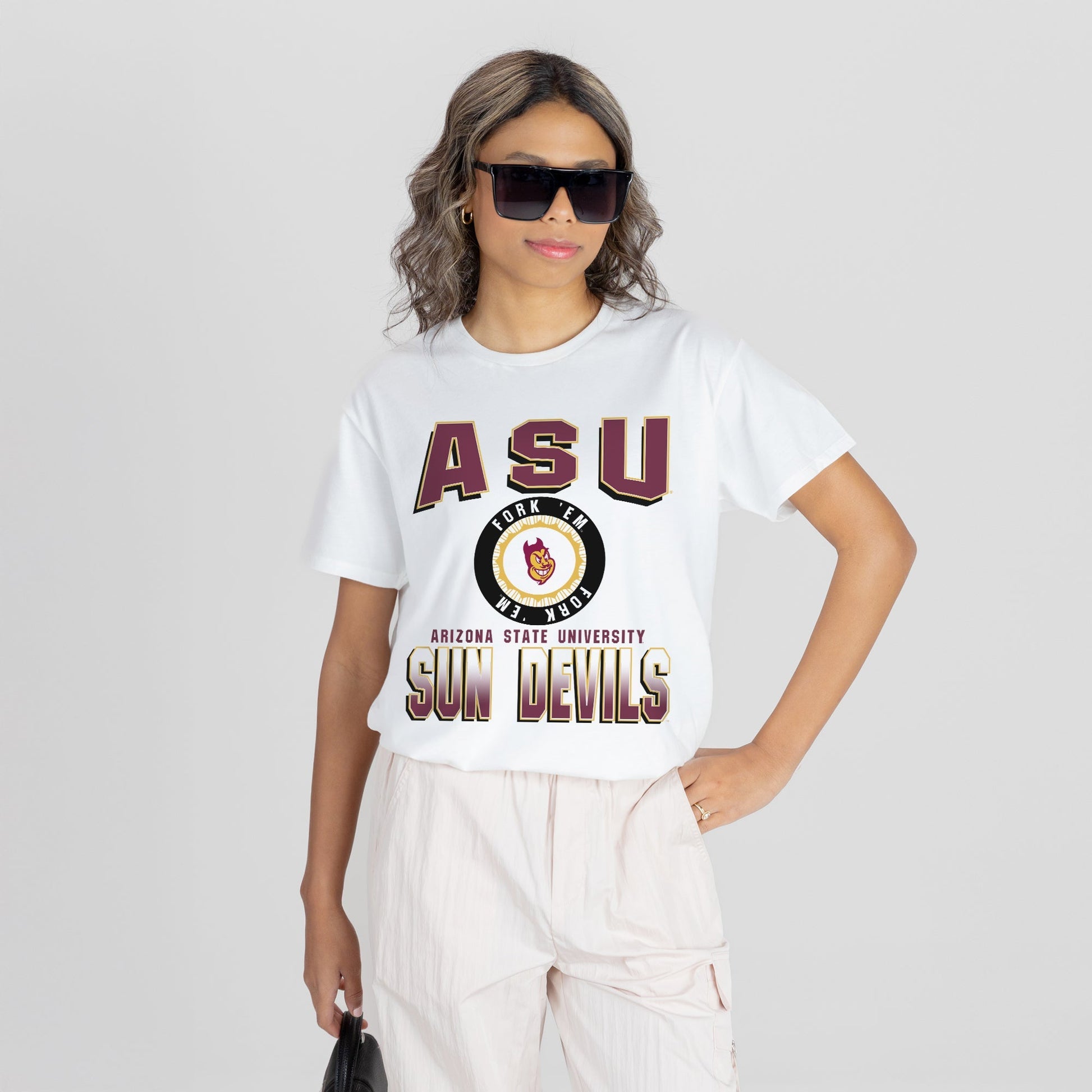 ARIZONA STATE SUN DEVILS ALL-TIME CLASSIC SHORT SLEEVE FLOWY TEE