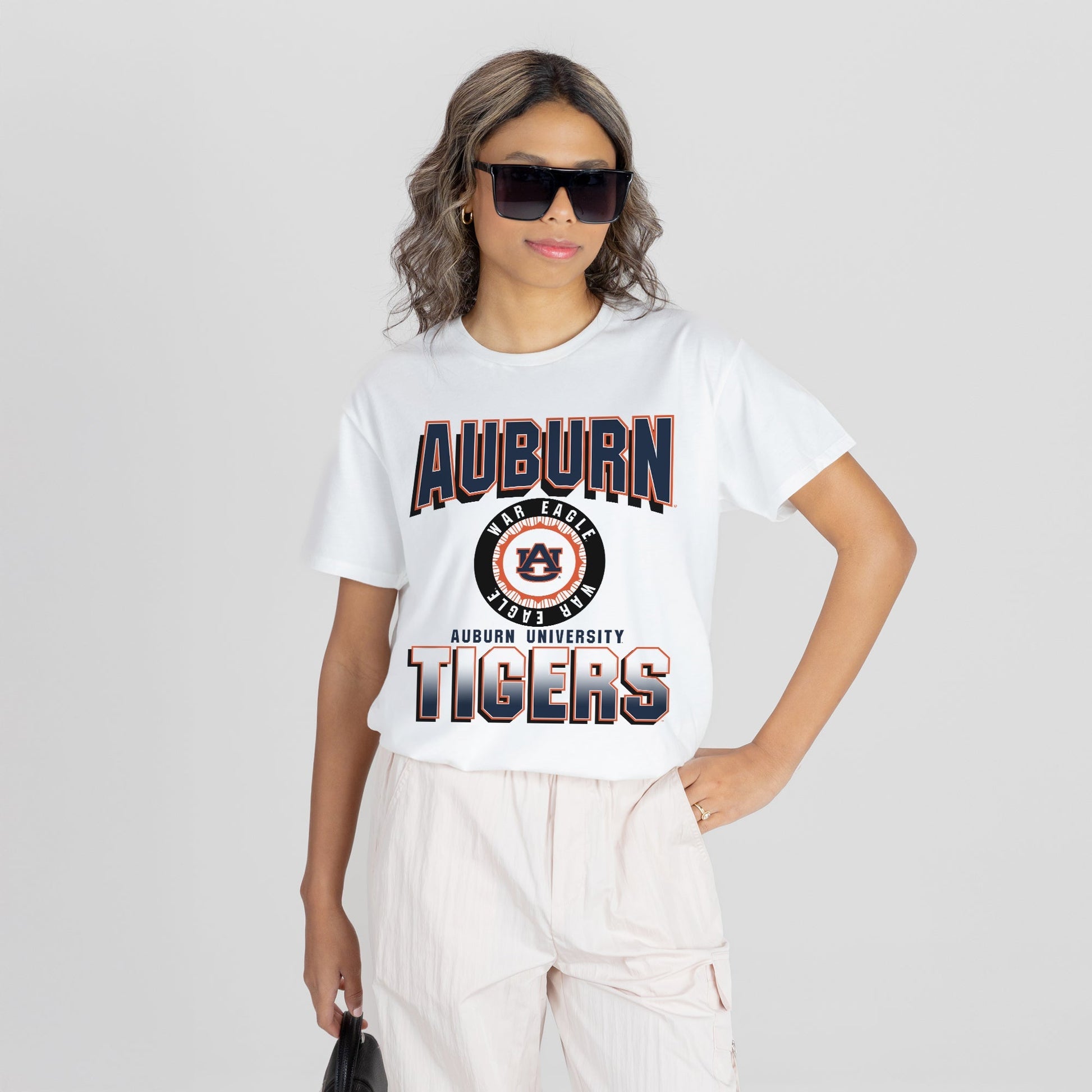 AUBURN TIGERS ALL-TIME CLASSIC SHORT SLEEVE FLOWY TEE