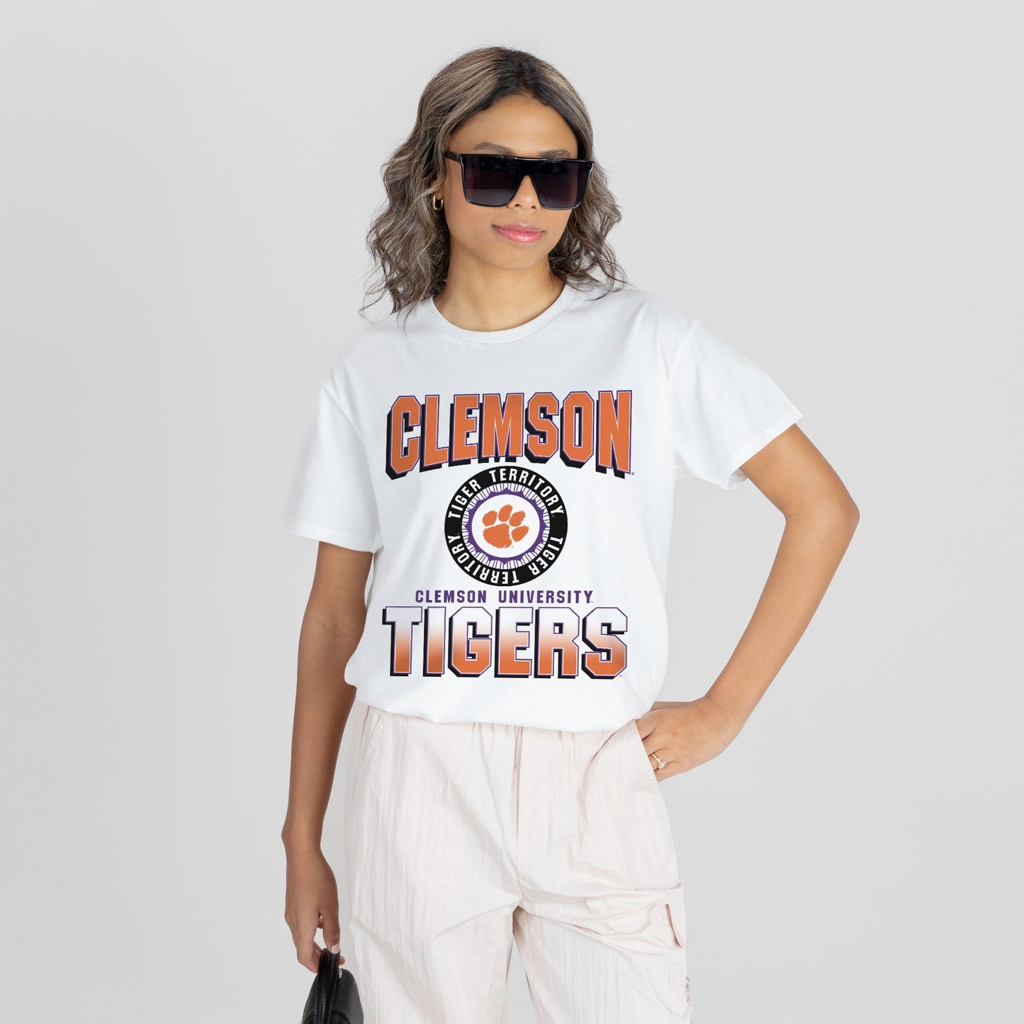 CLEMSON TIGERS ALL-TIME CLASSIC SHORT SLEEVE FLOWY TEE