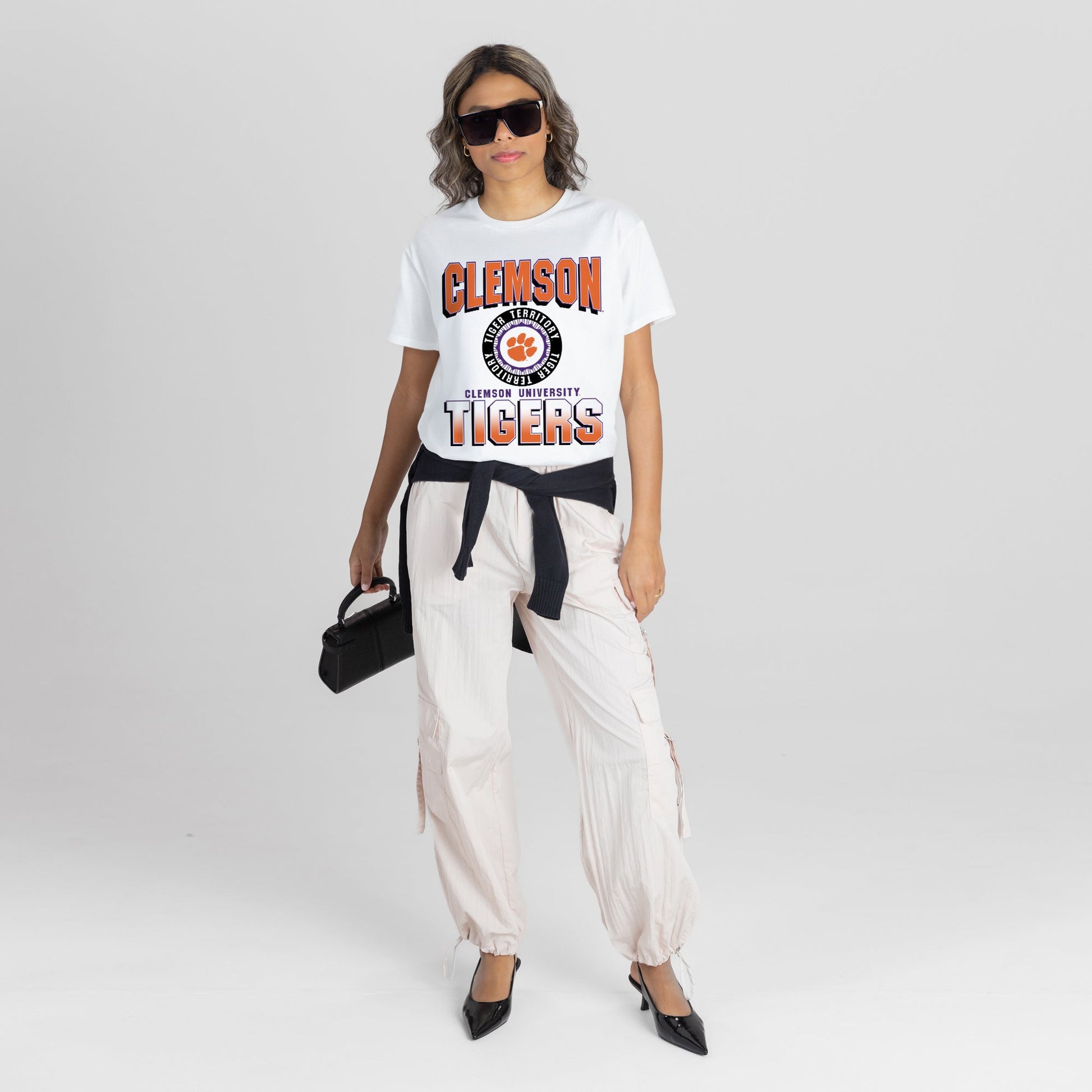 CLEMSON TIGERS ALL-TIME CLASSIC SHORT SLEEVE FLOWY TEE