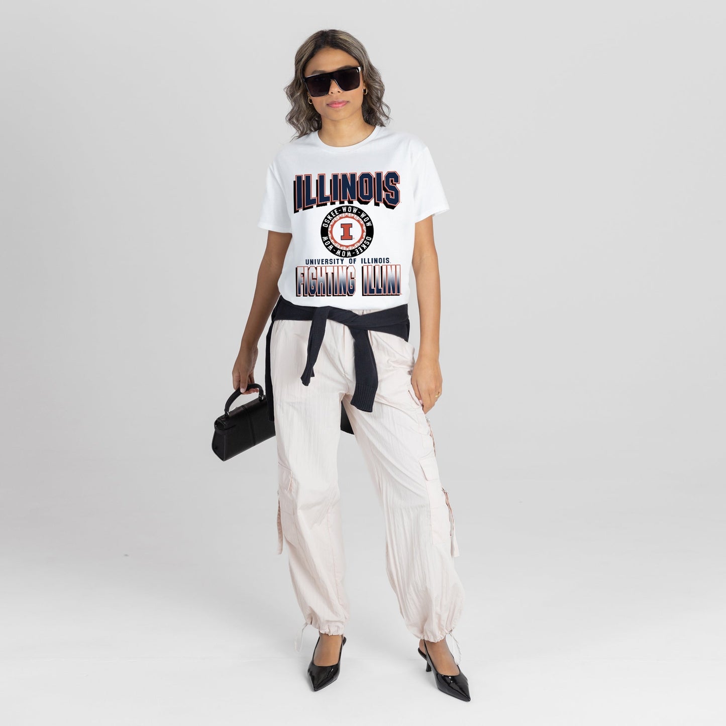 ILLINOIS FIGHTING ILLINI ALL-TIME CLASSIC SHORT SLEEVE FLOWY TEE