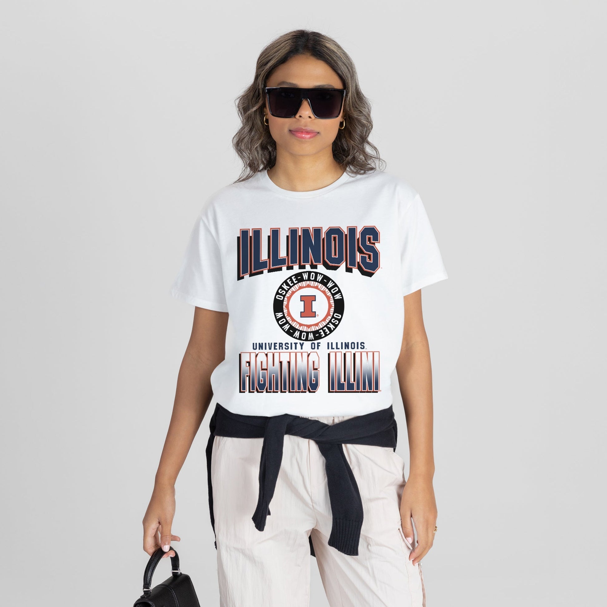ILLINOIS FIGHTING ILLINI ALL-TIME CLASSIC SHORT SLEEVE FLOWY TEE