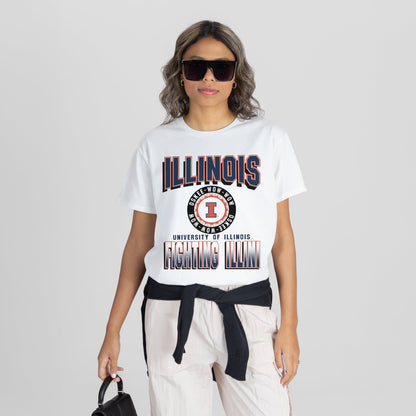 ILLINOIS FIGHTING ILLINI ALL-TIME CLASSIC SHORT SLEEVE FLOWY TEE