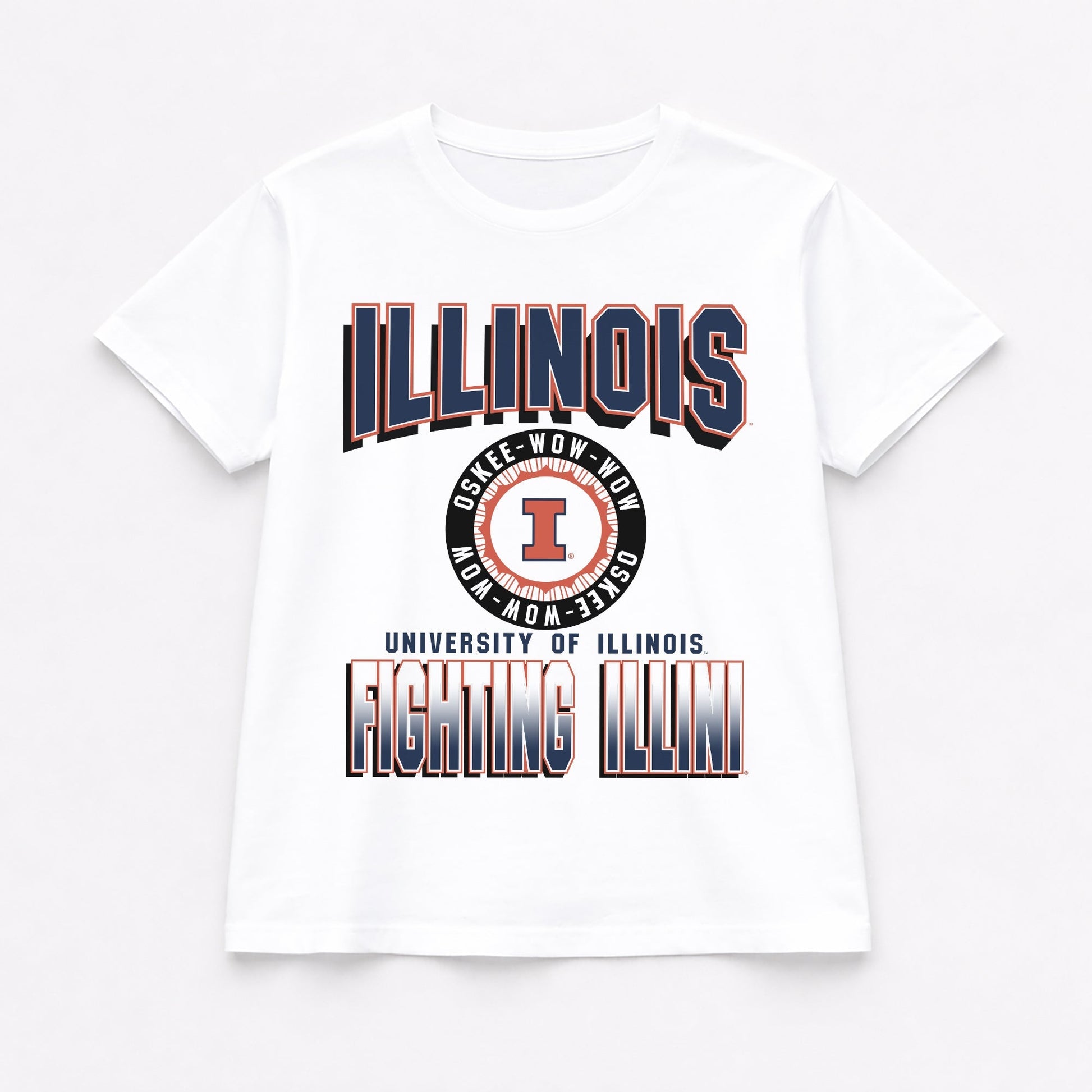 ILLINOIS FIGHTING ILLINI ALL-TIME CLASSIC SHORT SLEEVE FLOWY TEE
