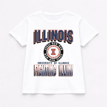 ILLINOIS FIGHTING ILLINI ALL-TIME CLASSIC SHORT SLEEVE FLOWY TEE