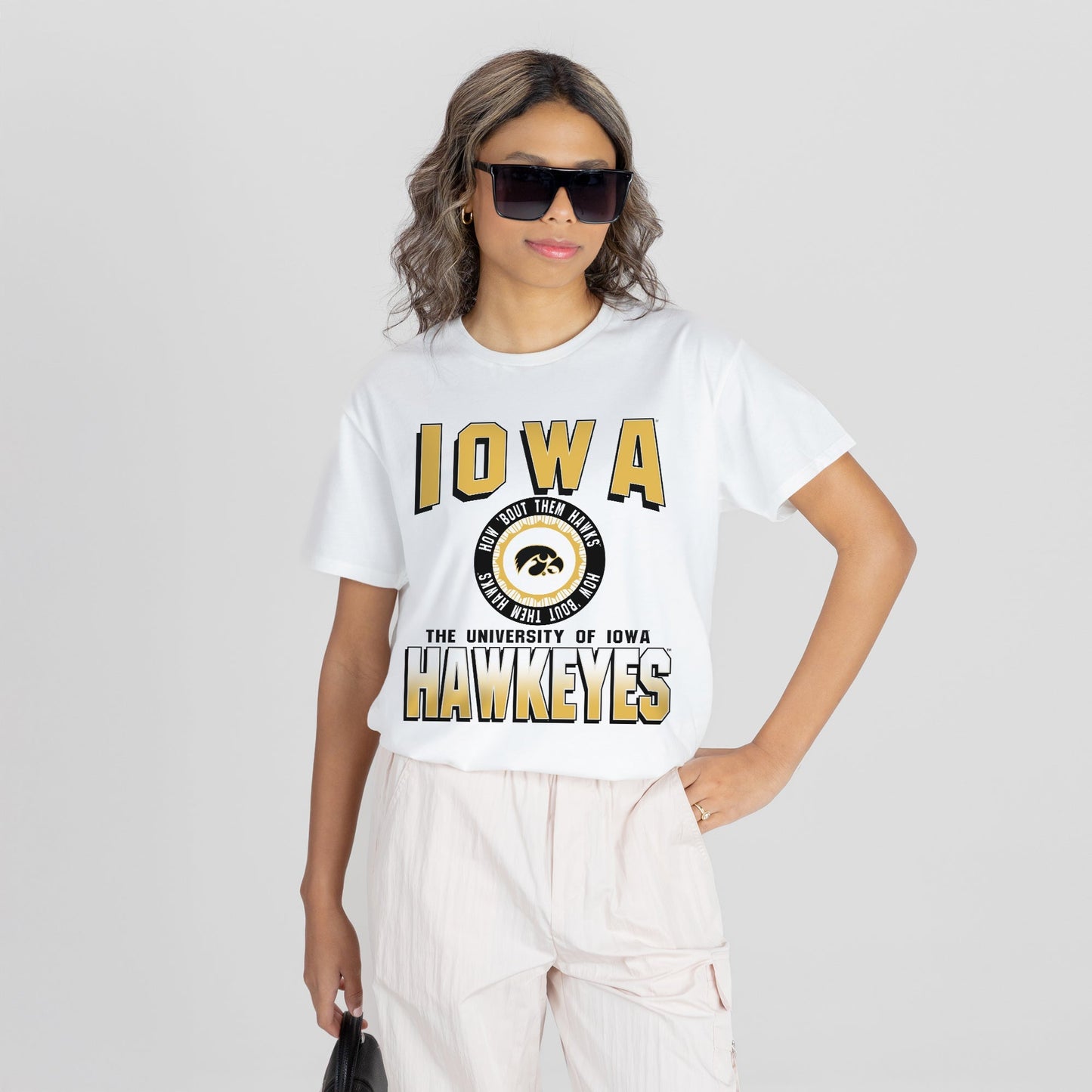 IOWA HAWKEYES ALL-TIME CLASSIC SHORT SLEEVE FLOWY TEE