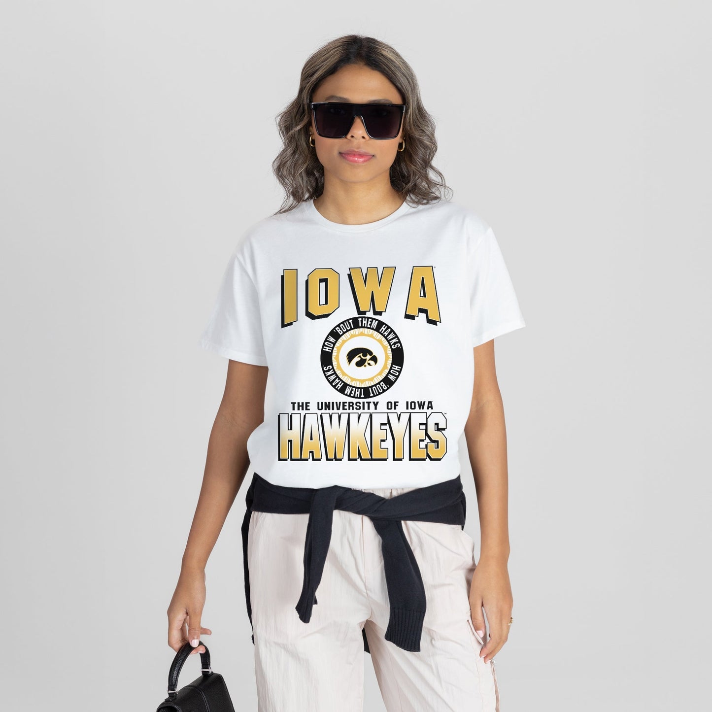 IOWA HAWKEYES ALL-TIME CLASSIC SHORT SLEEVE FLOWY TEE