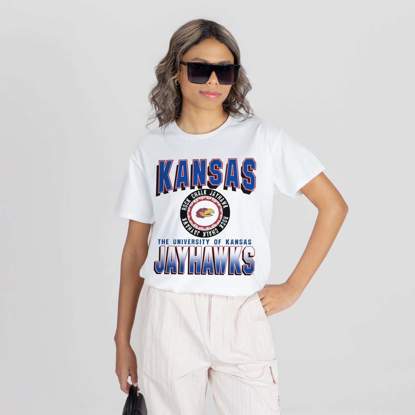 KANSAS JAYHAWKS ALL-TIME CLASSIC SHORT SLEEVE FLOWY TEE