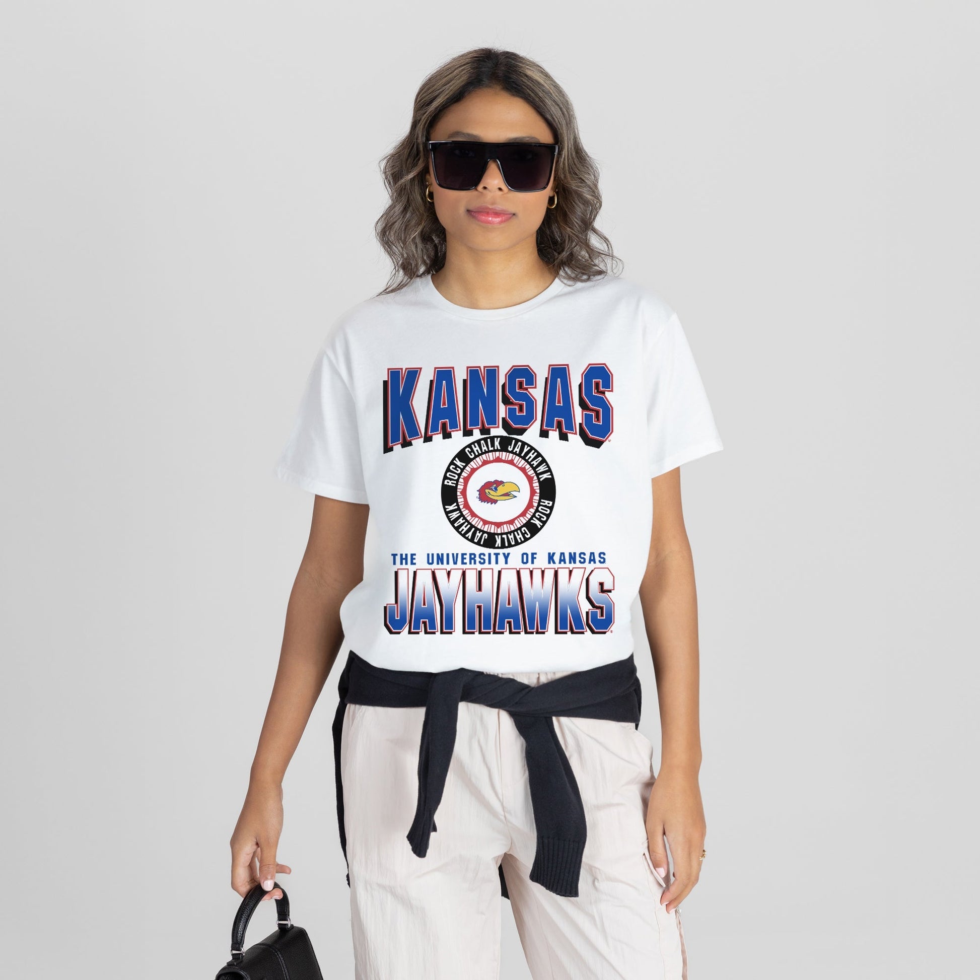 KANSAS JAYHAWKS ALL-TIME CLASSIC SHORT SLEEVE FLOWY TEE