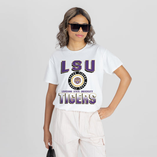 LSU TIGERS ALL-TIME CLASSIC SHORT SLEEVE FLOWY TEE