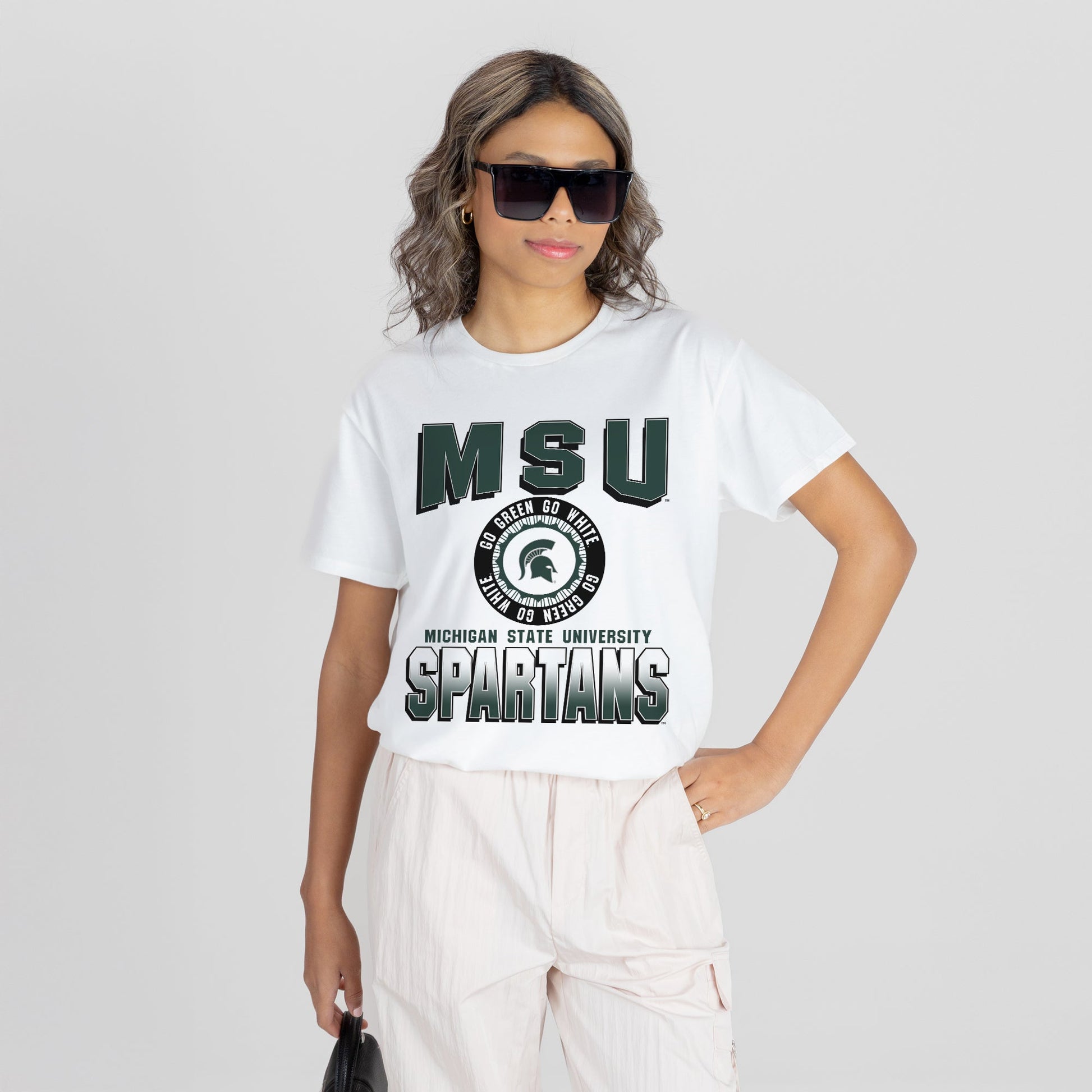 MICHIGAN STATE SPARTANS ALL-TIME CLASSIC SHORT SLEEVE FLOWY TEE