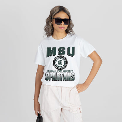 MICHIGAN STATE SPARTANS ALL-TIME CLASSIC SHORT SLEEVE FLOWY TEE