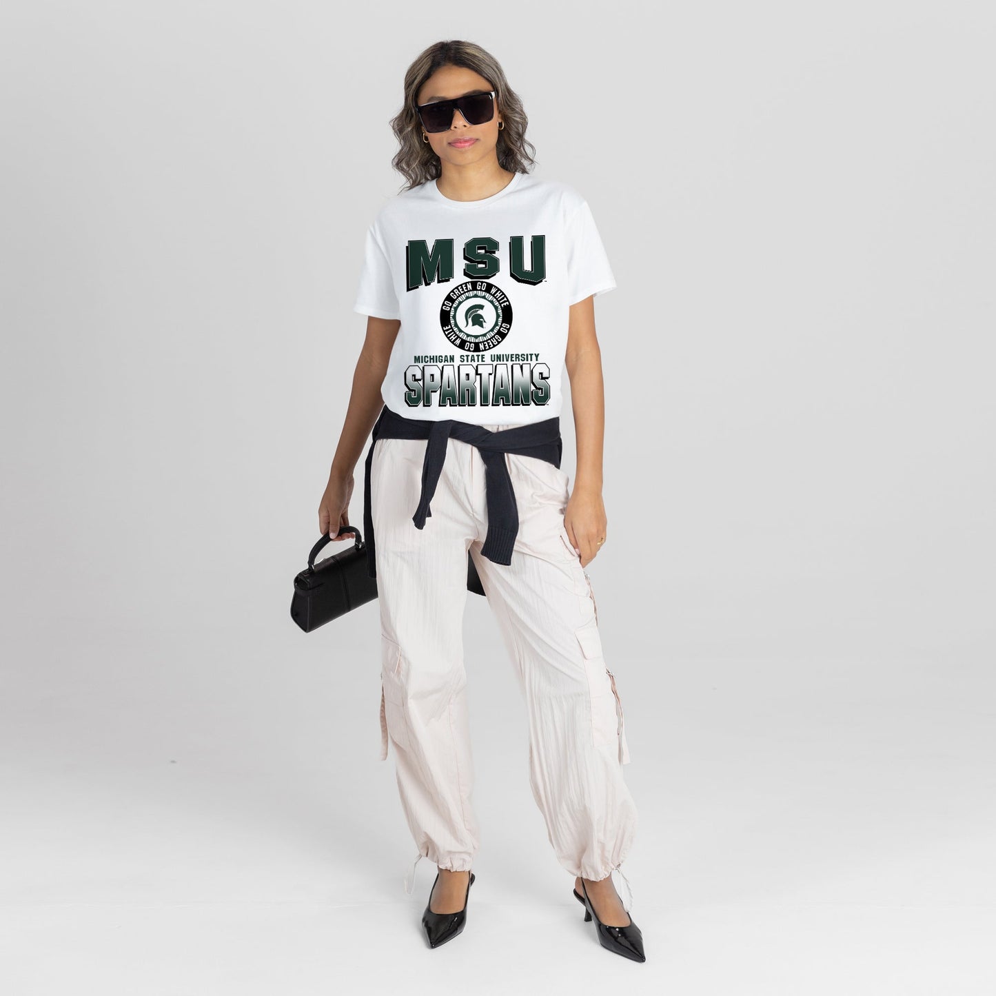 MICHIGAN STATE SPARTANS ALL-TIME CLASSIC SHORT SLEEVE FLOWY TEE