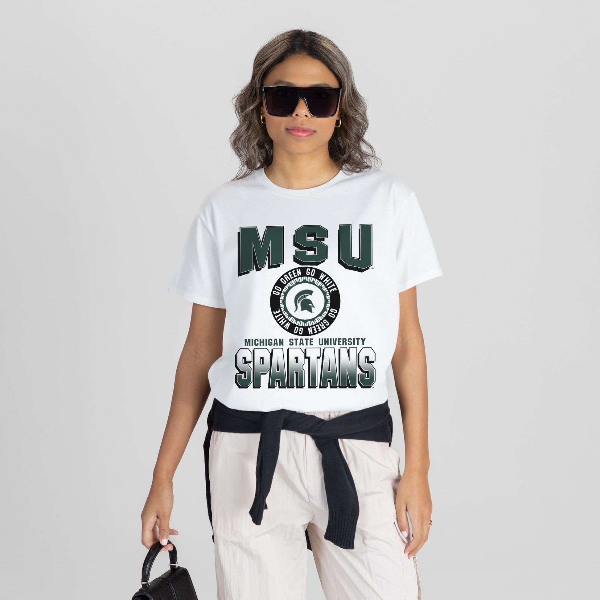 MICHIGAN STATE SPARTANS ALL-TIME CLASSIC SHORT SLEEVE FLOWY TEE