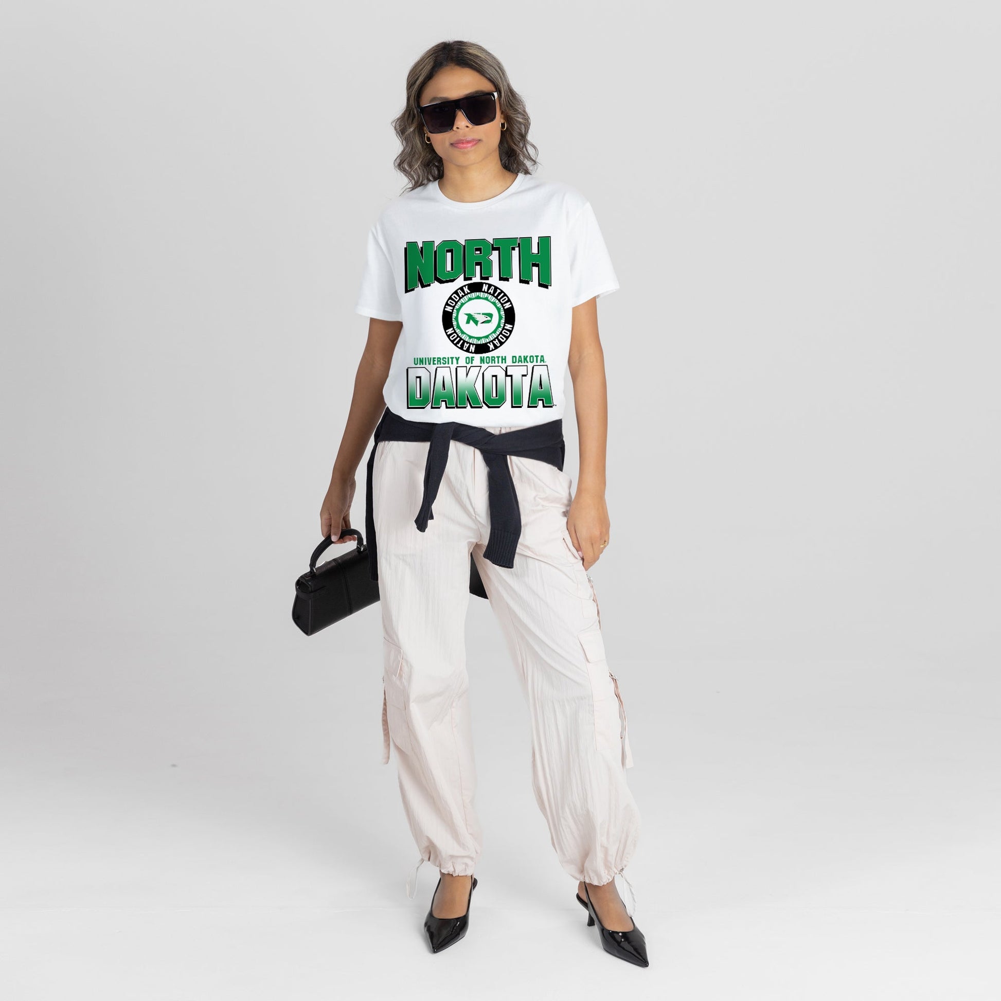 NORTH DAKOTA FIGHTING HAWKS ALL-TIME CLASSIC SHORT SLEEVE FLOWY TEE