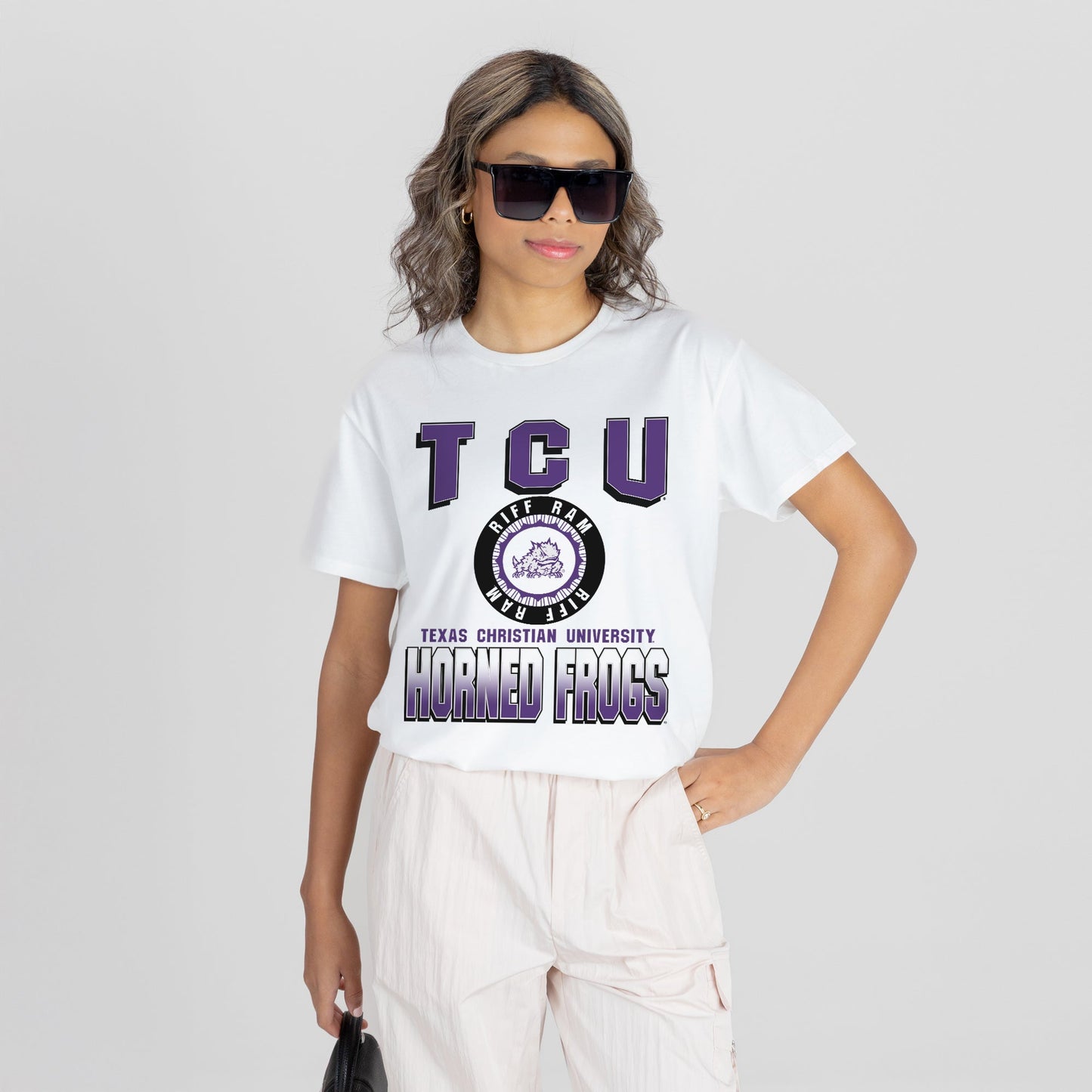 TCU HORNED FROGS ALL-TIME CLASSIC SHORT SLEEVE FLOWY TEE
