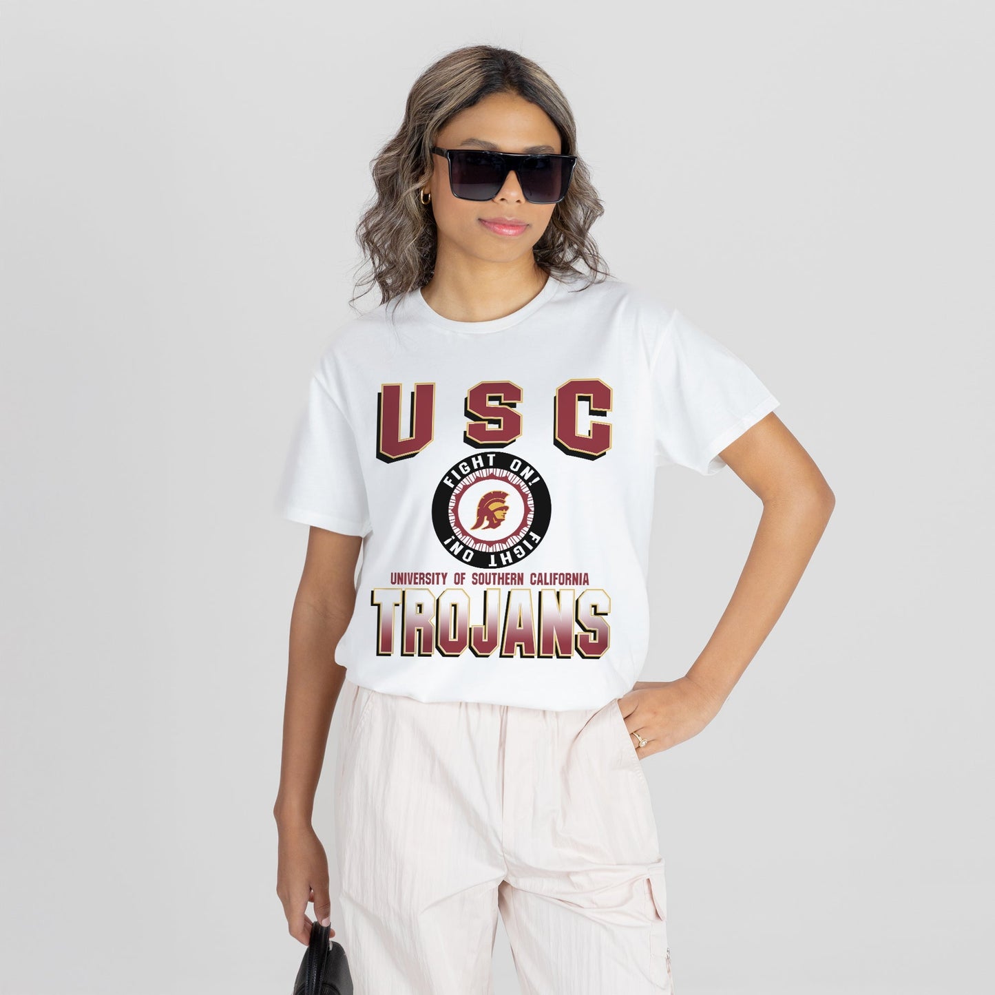 USC TROJANS ALL-TIME CLASSIC SHORT SLEEVE FLOWY TEE