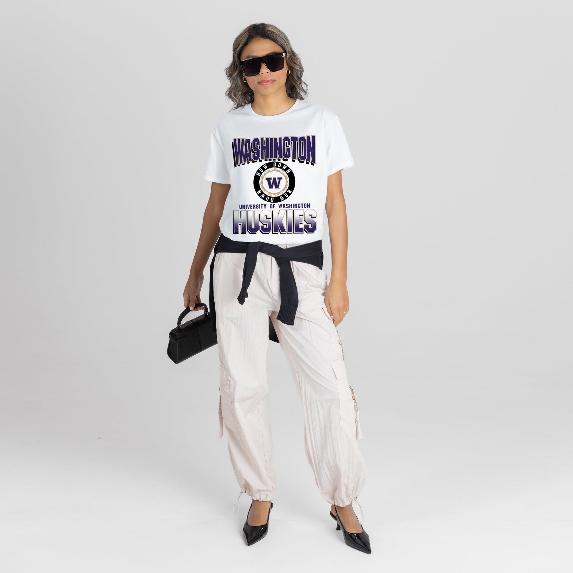 WASHINGTON HUSKIES ALL-TIME CLASSIC SHORT SLEEVE FLOWY TEE