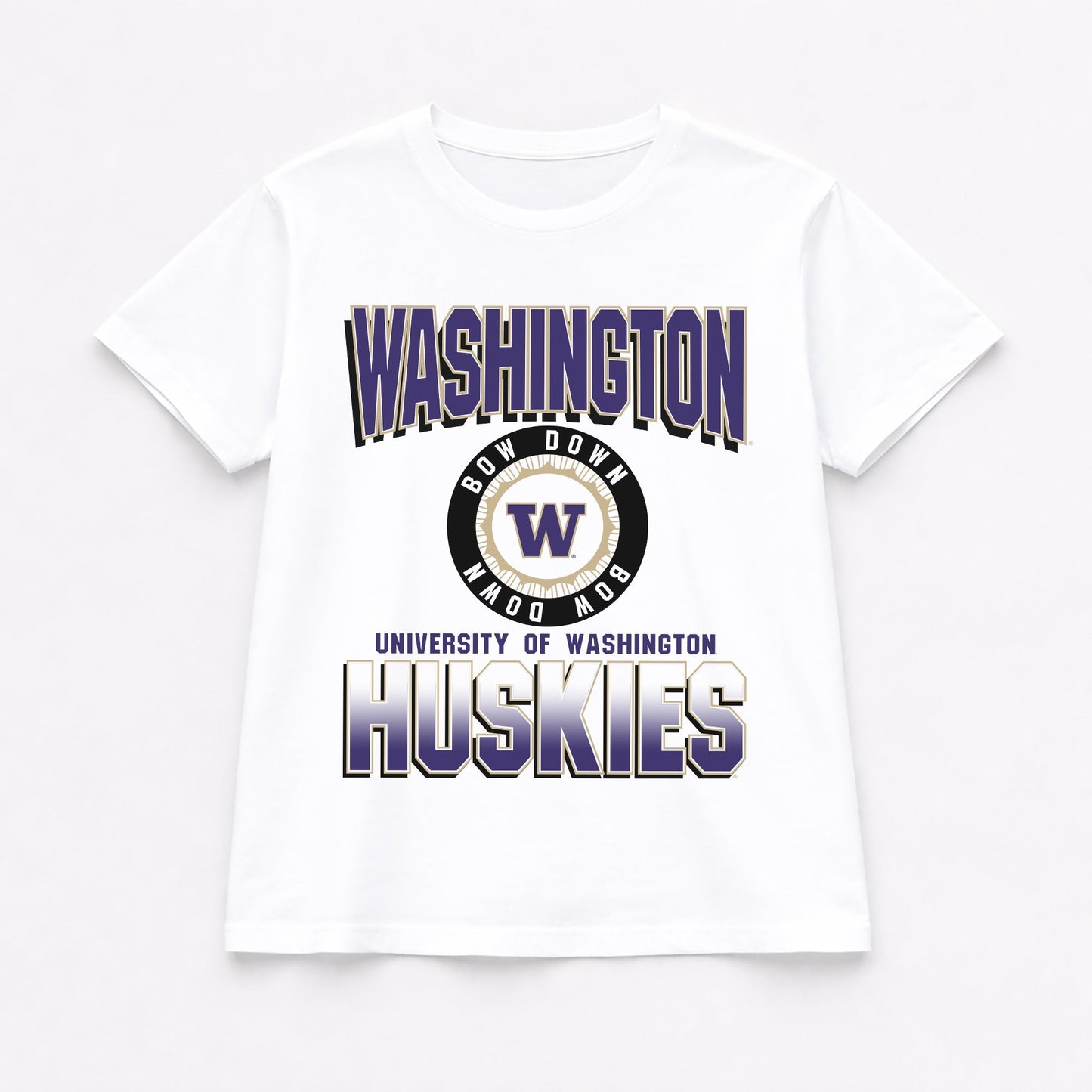 WASHINGTON HUSKIES ALL-TIME CLASSIC SHORT SLEEVE FLOWY TEE