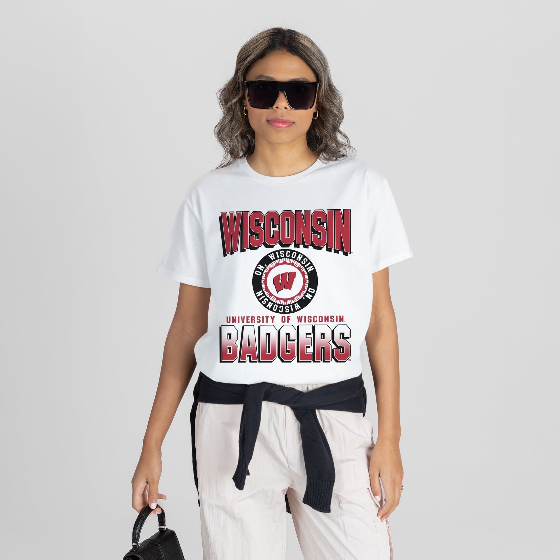 WISCONSIN BADGERS ALL-TIME CLASSIC SHORT SLEEVE FLOWY TEE