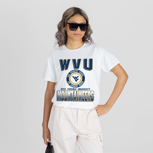 WEST VIRGINIA MOUNTAINEERS ALL-TIME CLASSIC SHORT SLEEVE FLOWY TEE