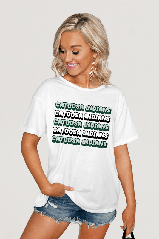 CATOOSA INDIANS SHORT SLEEVE FLOWY TEE - The Club