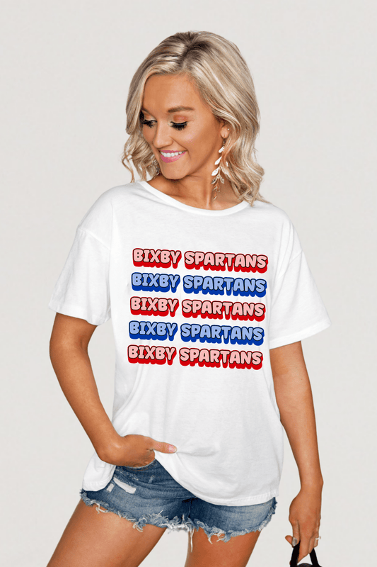 BIXBY SPARTANS SHORT SLEEVE FLOWY TEE - The Club