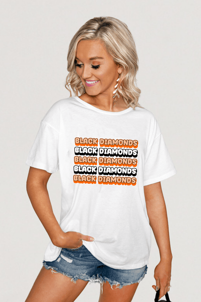 SALLISAW BLACK DIAMONDS SHORT SLEEVE FLOWY TEE - The Club