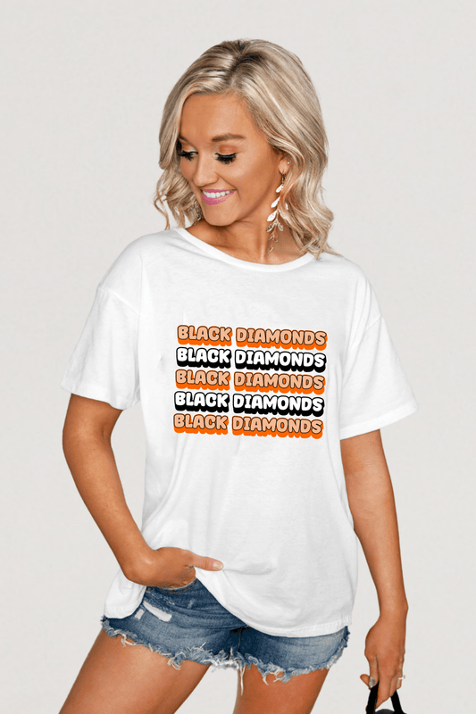 SALLISAW BLACK DIAMONDS SHORT SLEEVE FLOWY TEE - The Club