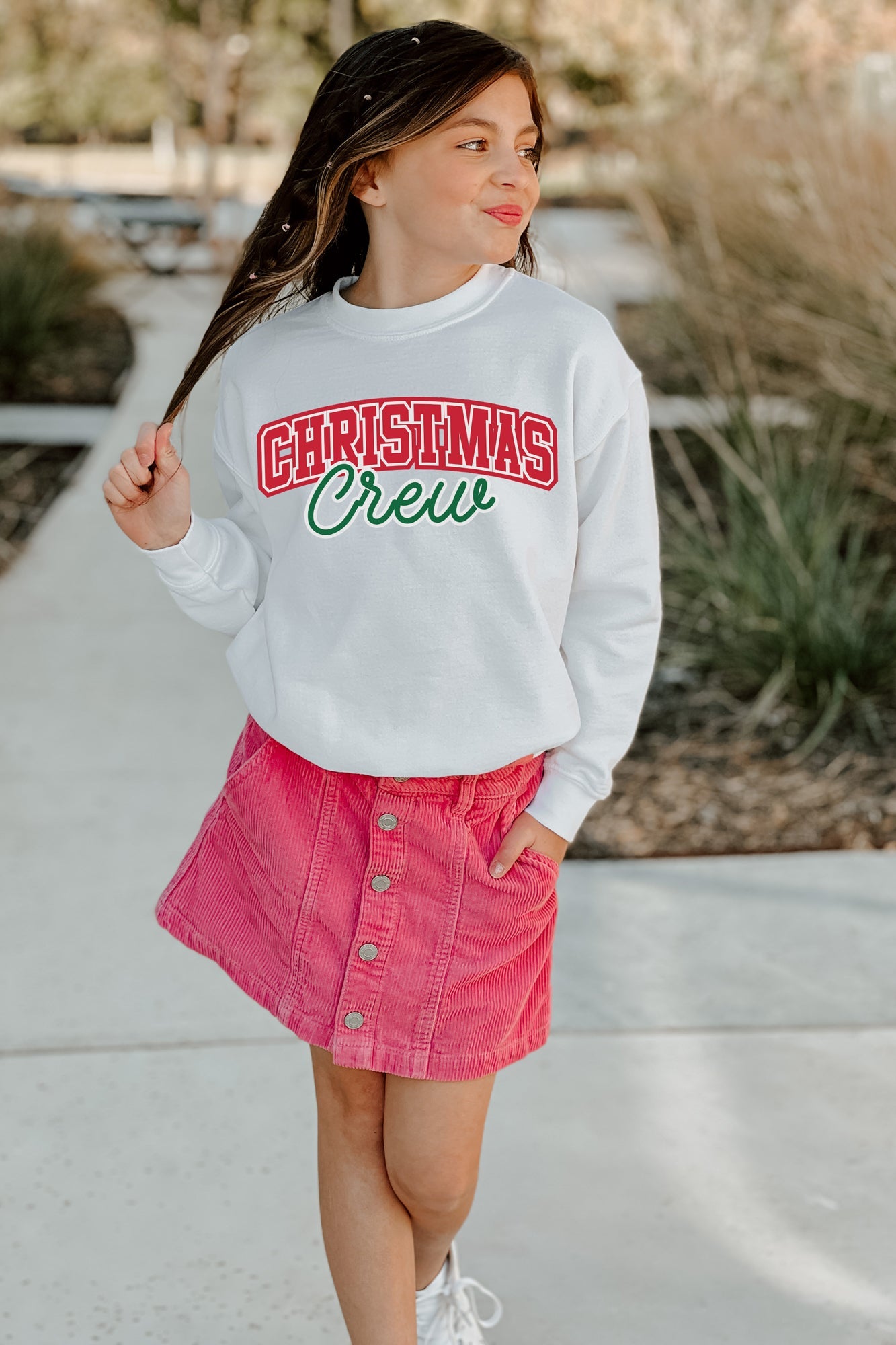 CHRISTMAS CREW KIDS CREW SWEATSHIRT