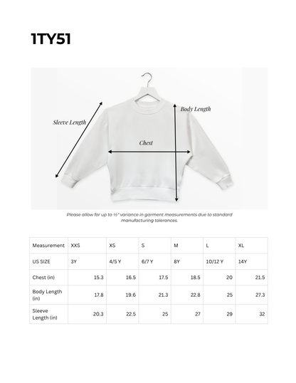 BIXBY SPARTANS YOUTH PREMIUM FLEECE CREW SWEATSHIRT