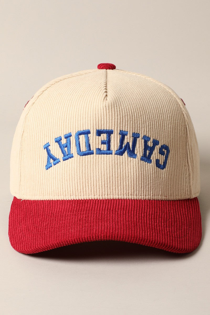 UPSIDE DOWN GAMEDAY RETRO CORDED HAT