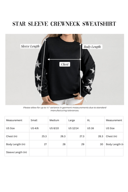 BIXBY WHITE FOOTBALL EMBELLISHED STAR SLEEVE CREWNECK SWEATSHIRT - The Club