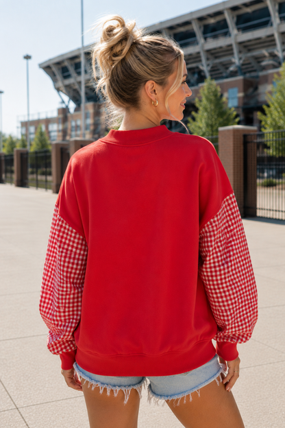 *PRE-ORDER* PB001 - BIXBY SPARTANS APPLIQUE SWEATSHIRT
