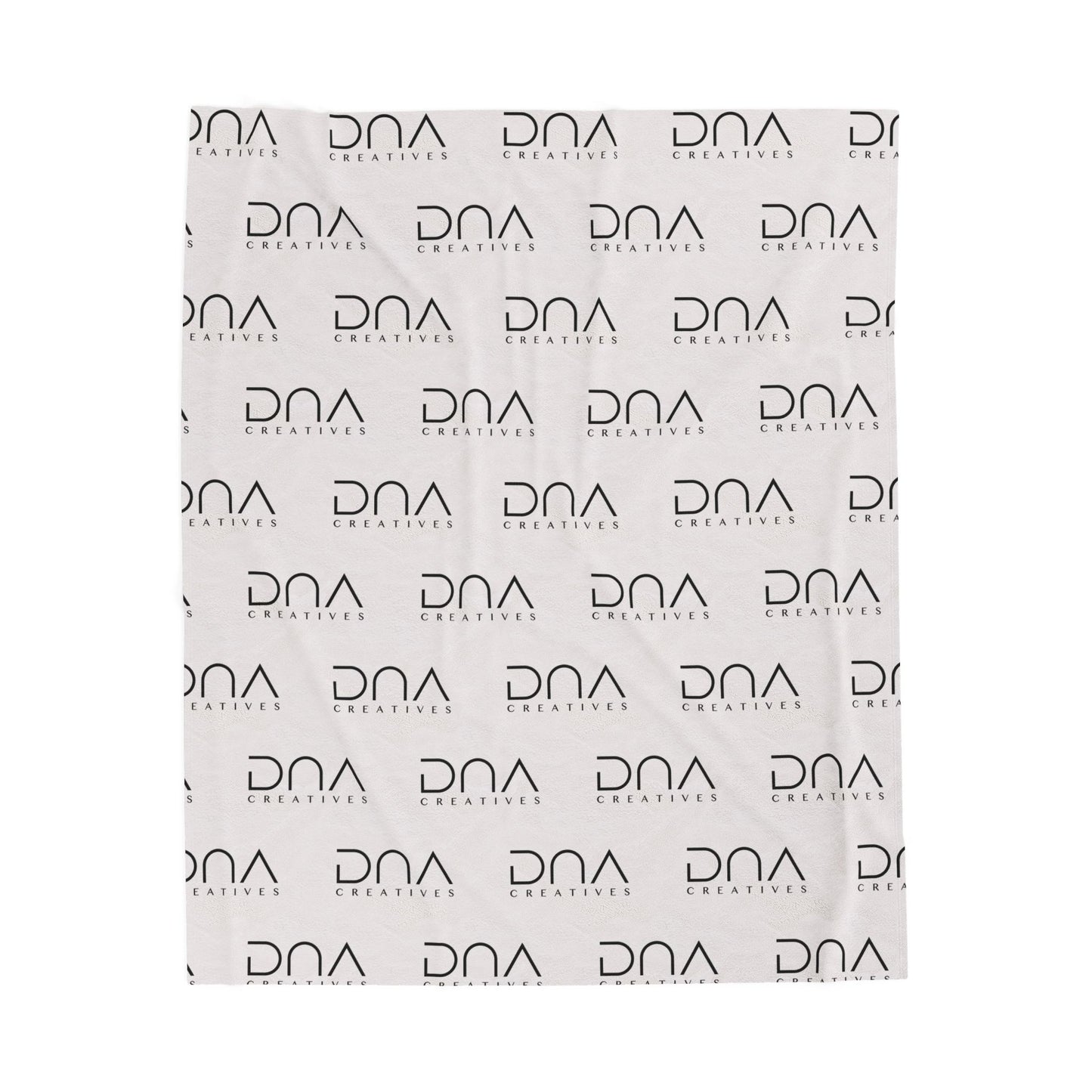 Plush Velveteen Blanket — Soft Logo Print Throw for Home & Gifts