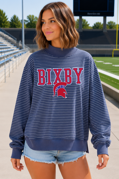 *PRE-ORDER* PB002 -  BIXBY SPARTANS APPLIQUE SWEATSHIRT