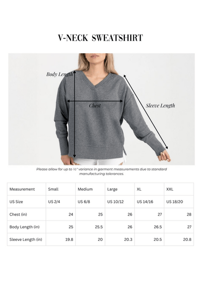 CATOOSA INDIANS FRENCH TERRY V - NECK SWEATSHIRT - The Club