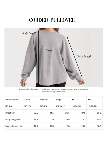 BIXBY WHITE FOOTBALL WASHED CORDED PULLOVER - The Club