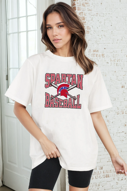 BIXBY BASEBALL VINTAGE WASH BOYFRIEND TEE