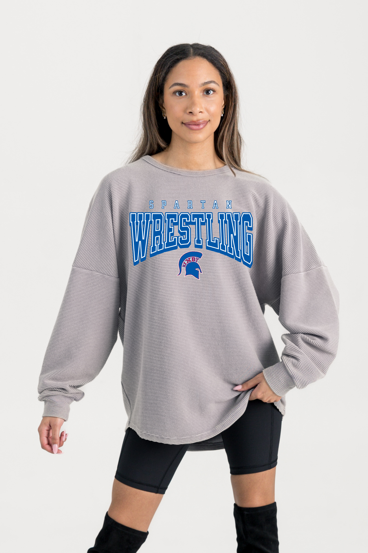 BIXBY WRESTLING WASHED CORDED PULLOVER