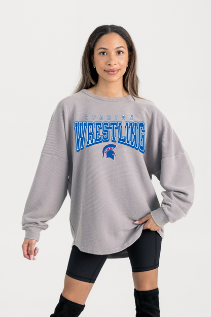 BIXBY WRESTLING WASHED CORDED PULLOVER