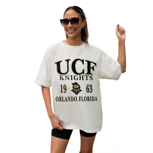 CENTRAL FLORIDA KNIGHTS UNITY RELAXED FIT SHORT SLEEVE CLASSIC CREWNECK TEE WITH RIBBED NECKLINE