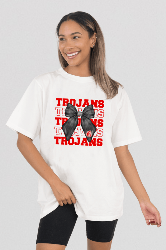 KIEFER TROJANS VINTAGE WASH BOYFRIEND TEE - The Club