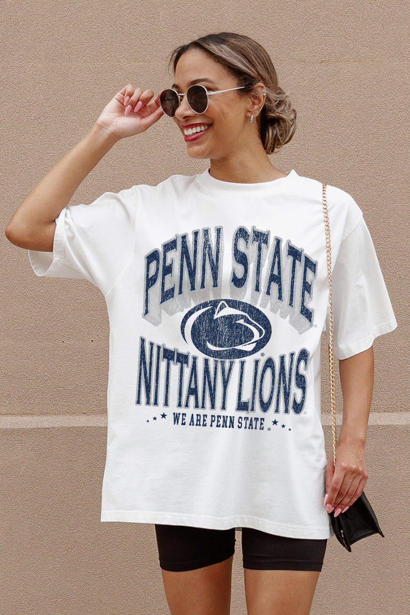 PENN STATE NITTANY LIONS SHAKEDOWN OVERSIZED CREWNECK TEE