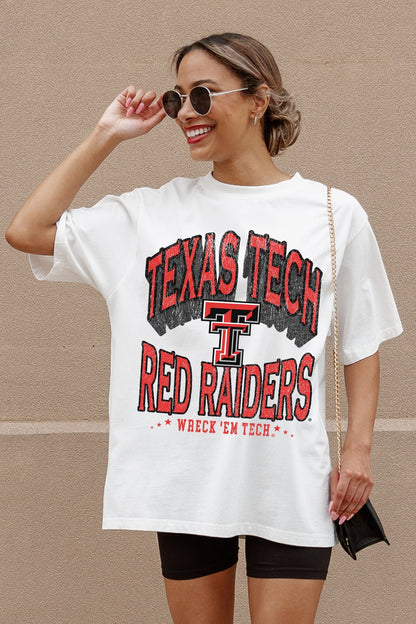 TEXAS TECH RED RAIDERS SHAKEDOWN OVERSIZED CREWNECK TEE