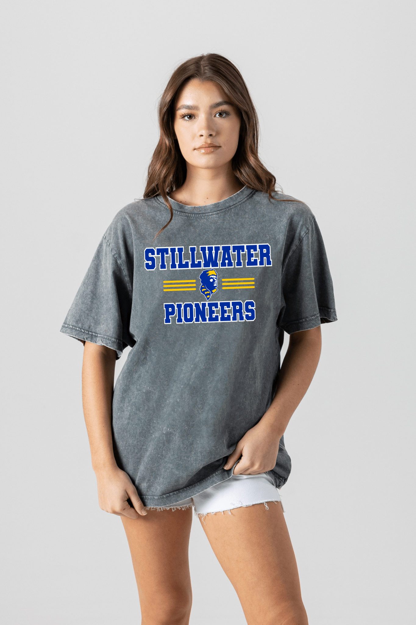 STILLWATER PIONEERS VINTAGE WASH BOYFRIEND TEE - The Club