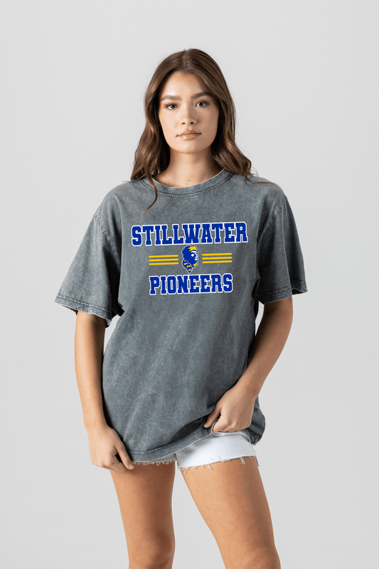 STILLWATER PIONEERS VINTAGE WASH BOYFRIEND TEE - The Club