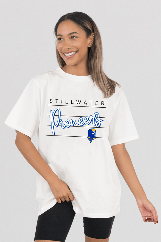 STILLWATER PIONEERS VINTAGE WASH BOYFRIEND TEE - The Club