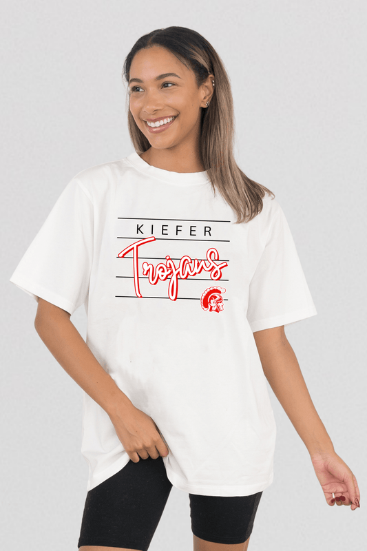 KIEFER TROJANS VINTAGE WASH BOYFRIEND TEE - The Club