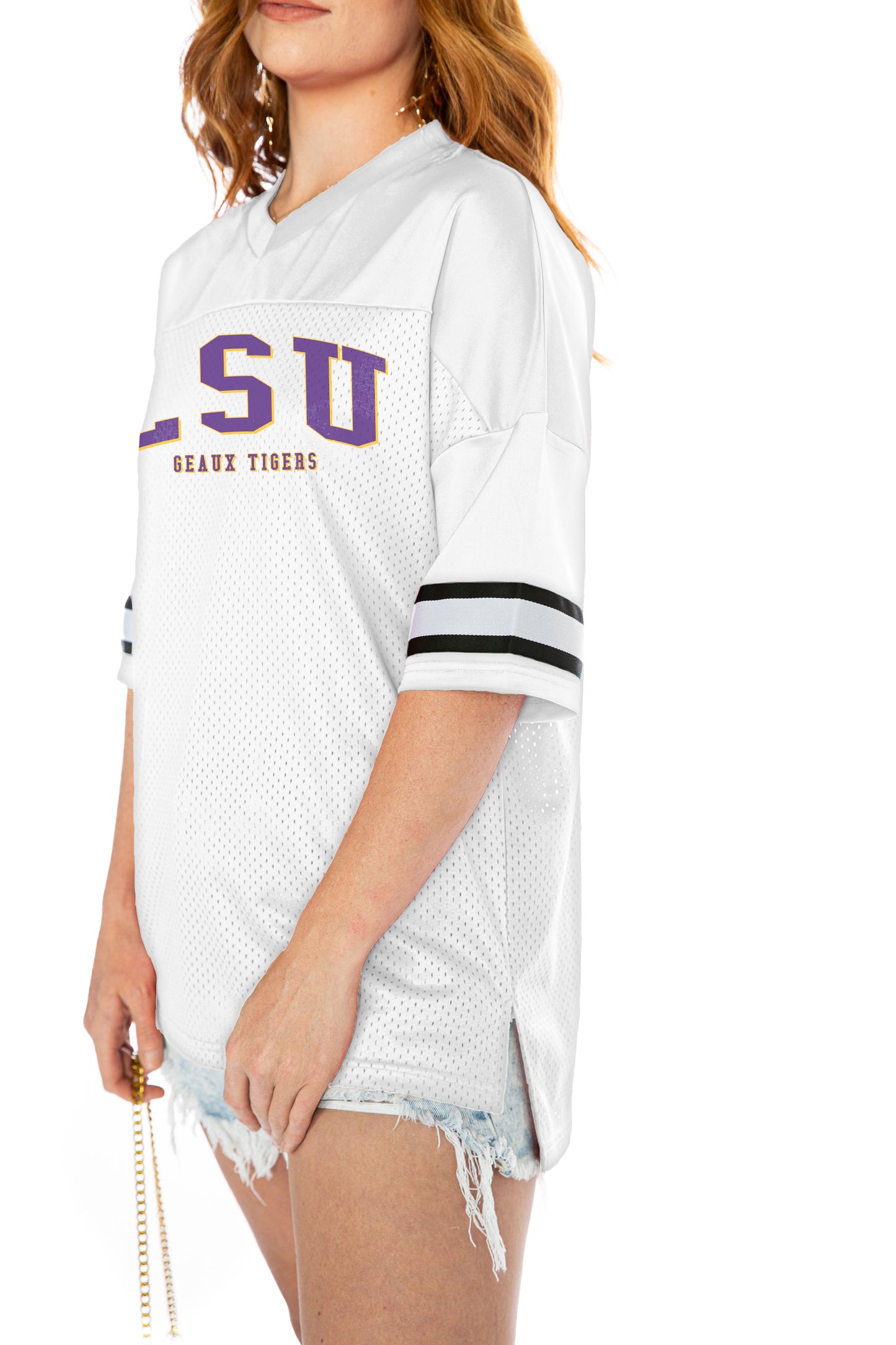 LSU TIGERS OPTION PLAY ICONIC OVERSIZED FASHION JERSEY